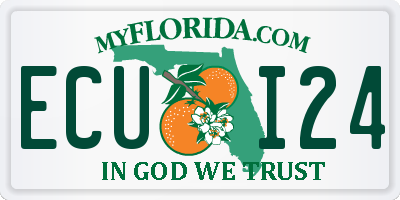 FL license plate ECUI24