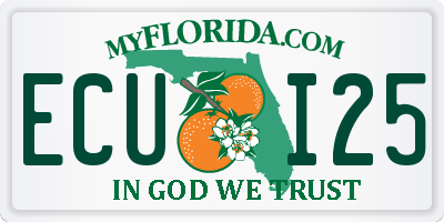 FL license plate ECUI25
