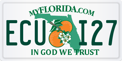 FL license plate ECUI27