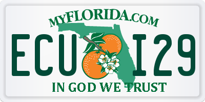 FL license plate ECUI29