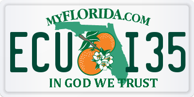 FL license plate ECUI35