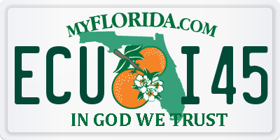 FL license plate ECUI45