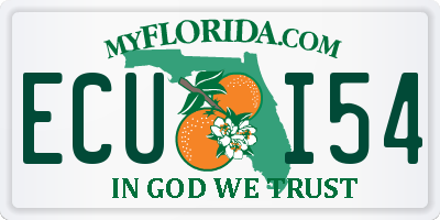 FL license plate ECUI54