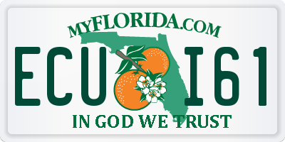 FL license plate ECUI61