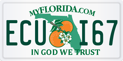 FL license plate ECUI67