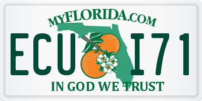 FL license plate ECUI71