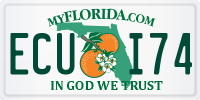 FL license plate ECUI74