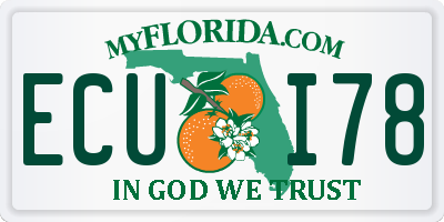 FL license plate ECUI78