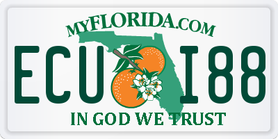 FL license plate ECUI88