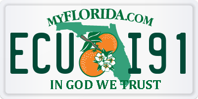 FL license plate ECUI91