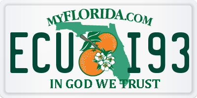 FL license plate ECUI93