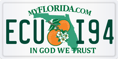FL license plate ECUI94