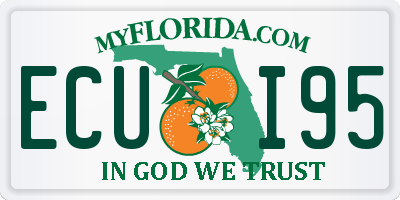FL license plate ECUI95