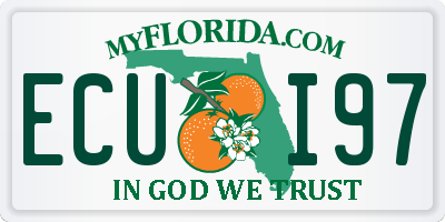 FL license plate ECUI97