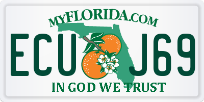 FL license plate ECUJ69