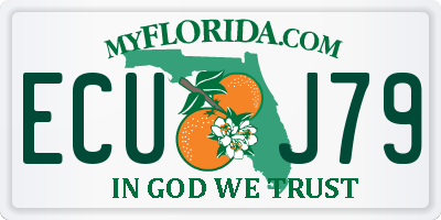 FL license plate ECUJ79