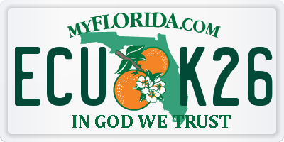 FL license plate ECUK26