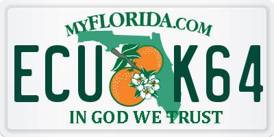 FL license plate ECUK64