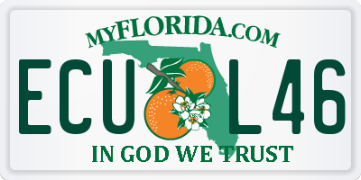 FL license plate ECUL46
