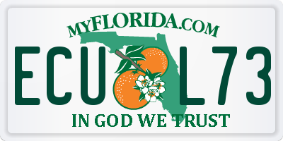 FL license plate ECUL73