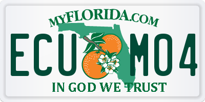 FL license plate ECUM04