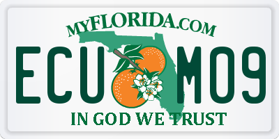 FL license plate ECUM09