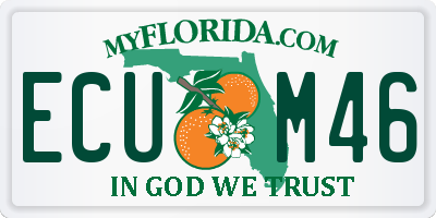 FL license plate ECUM46