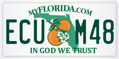 FL license plate ECUM48