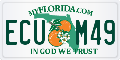 FL license plate ECUM49