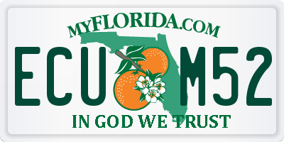FL license plate ECUM52