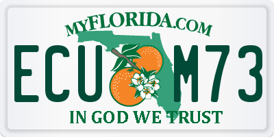 FL license plate ECUM73