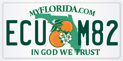 FL license plate ECUM82