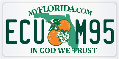 FL license plate ECUM95