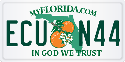 FL license plate ECUN44