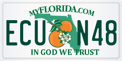 FL license plate ECUN48