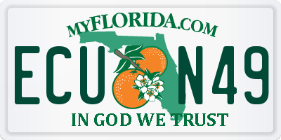 FL license plate ECUN49
