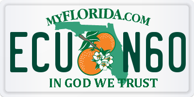 FL license plate ECUN60