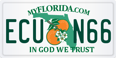 FL license plate ECUN66