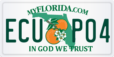 FL license plate ECUP04