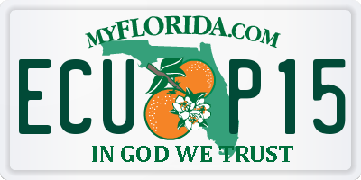FL license plate ECUP15