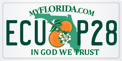 FL license plate ECUP28