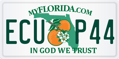 FL license plate ECUP44