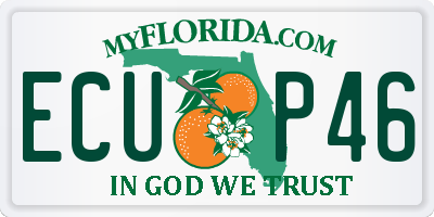 FL license plate ECUP46