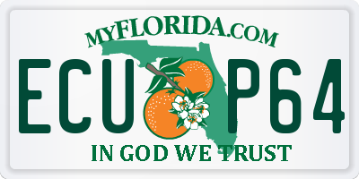 FL license plate ECUP64