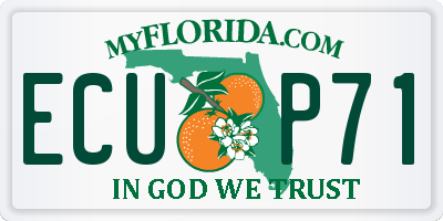 FL license plate ECUP71
