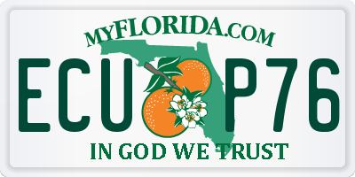 FL license plate ECUP76