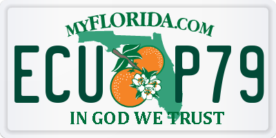 FL license plate ECUP79