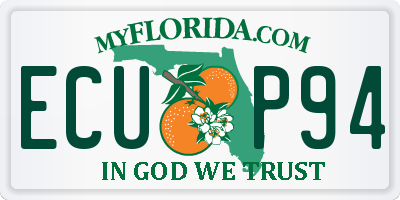 FL license plate ECUP94