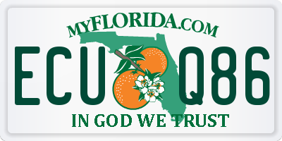 FL license plate ECUQ86