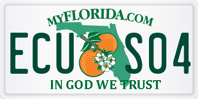FL license plate ECUS04
